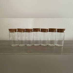 50 Pcs 30ML Empty Clear Glass Bottles Vials With Cork Tops